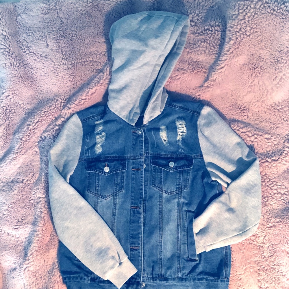 Jean Jacket with Hoodie